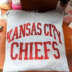 Real Glitter kansas city chiefs sweatshirt